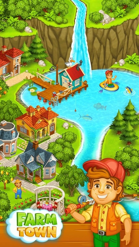 Farm Town Happy Farming Day mod apk