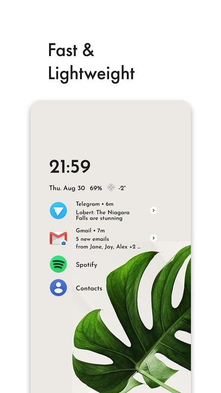 Niagara Launcher fresh clean mod apk