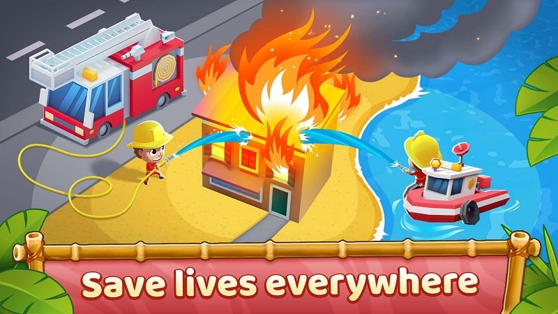 Idle FireFighter Tycoon mod free