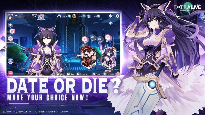 Date A Live Spirit Pledge mod apk