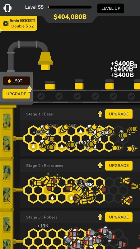 Idle Bee Factory Tycoon mod apk