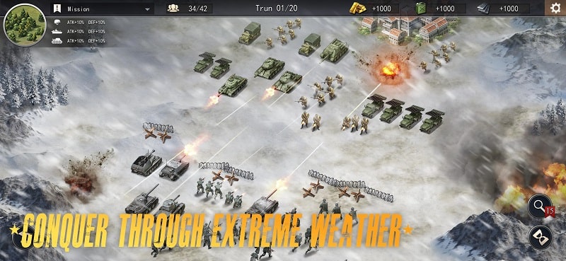 World War 2 Strategy Battle mod android