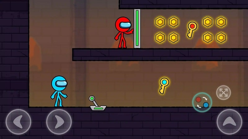 Red and Blue Stickman 2 mod