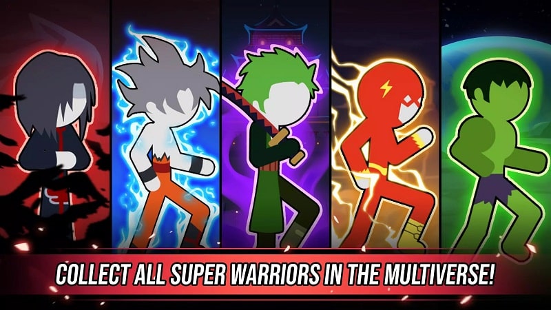 Super Stickman Dragon Warriors mod download