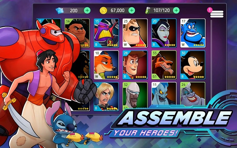 Disney Heroes Battle Mode mod apk