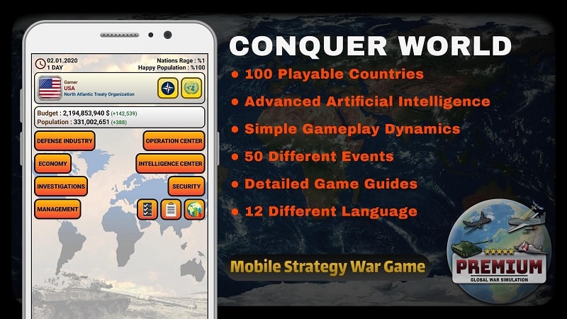 Global War Simulation Premium apk free