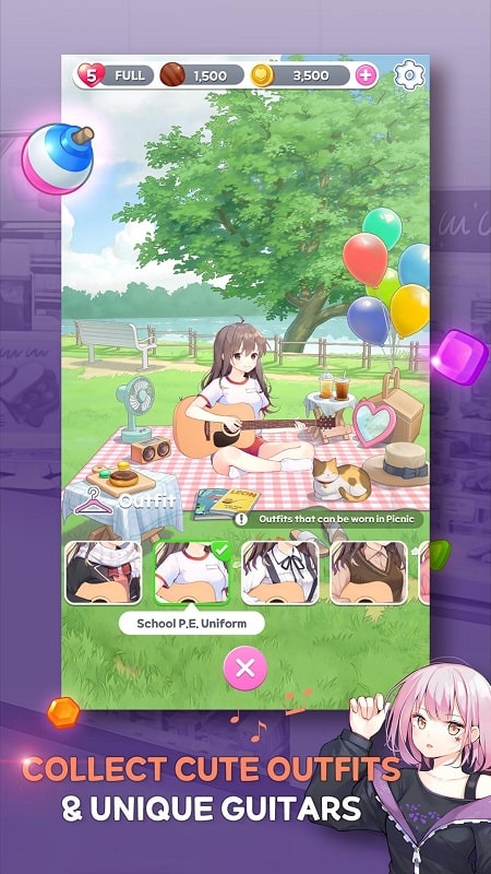 Guitar Girl Match 3 apk free