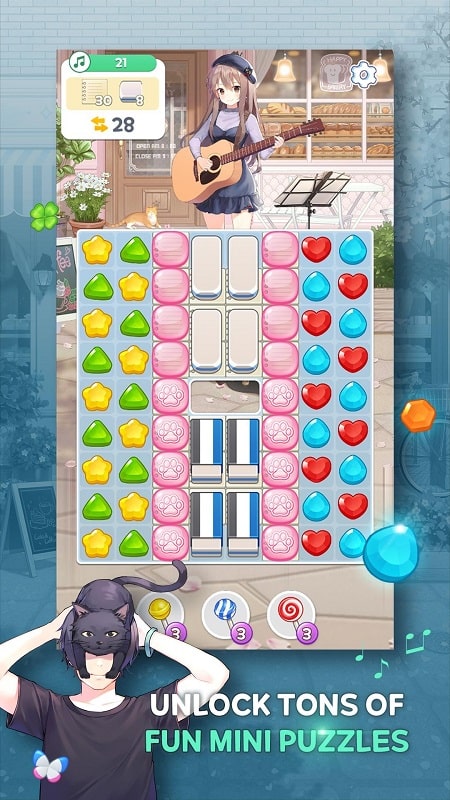 Guitar Girl Match 3 apk