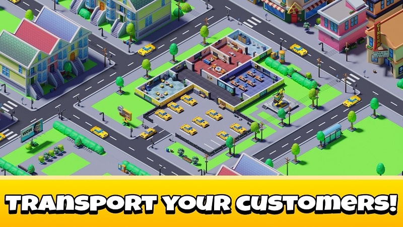 Idle Taxi Tycoon mod dowload