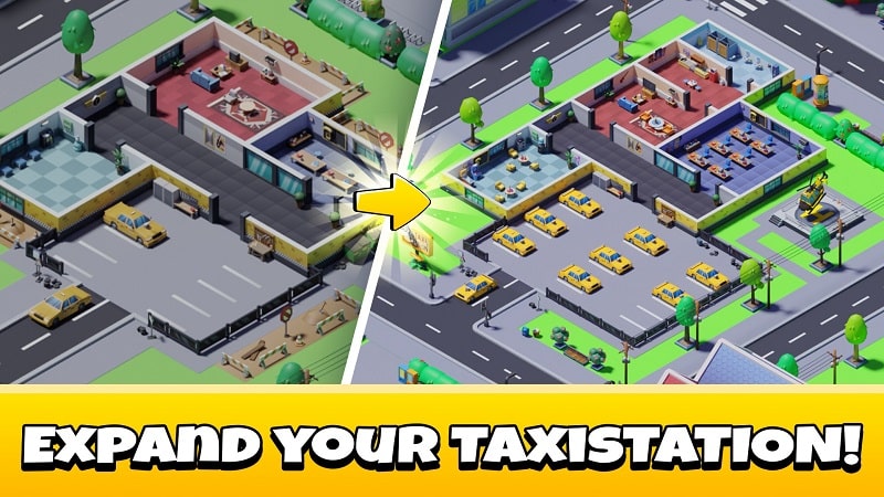 Idle Taxi Tycoon mod free