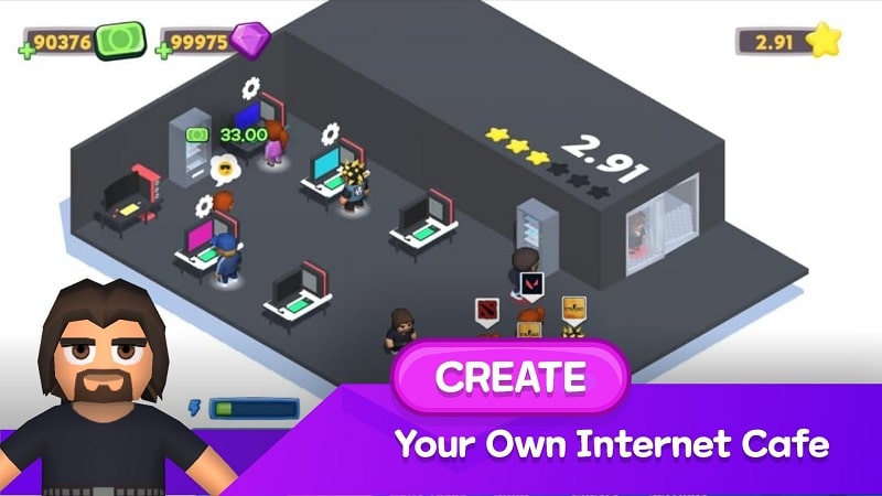 Internet Cafe Creator Idle apk free