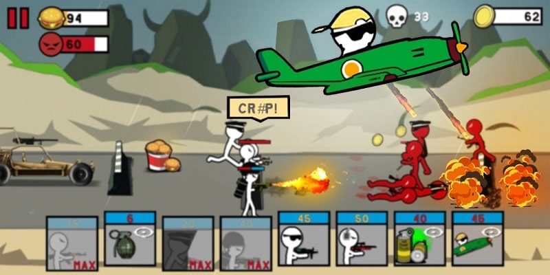 Stickman Army mod android