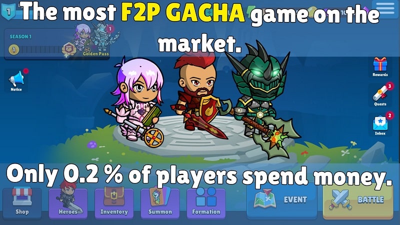 Totally Casual Gacha Game RPG apk