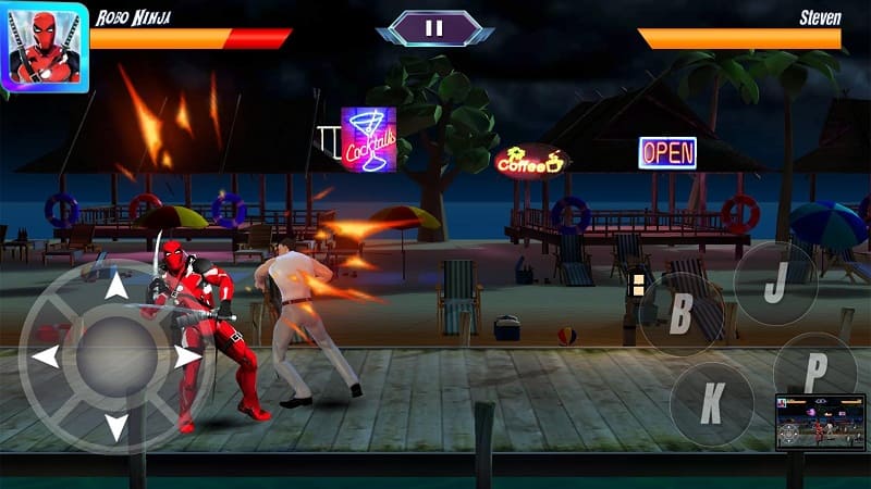 Fire Robot Hero Fighting Games android