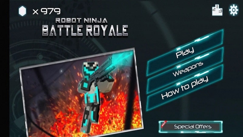 Robot Ninja Battle Royale mod apk