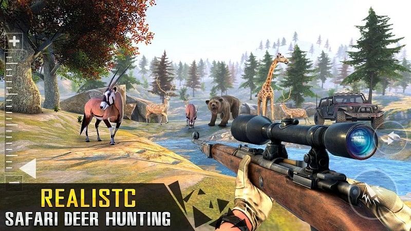 Safari Deer Hunting Gun Games mod download