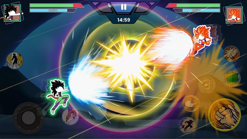 Stick Shadow Fighter Warriors mod apk