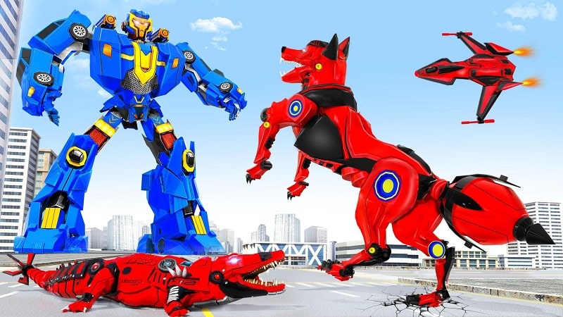 Fox Robot Transform Bike Game apk