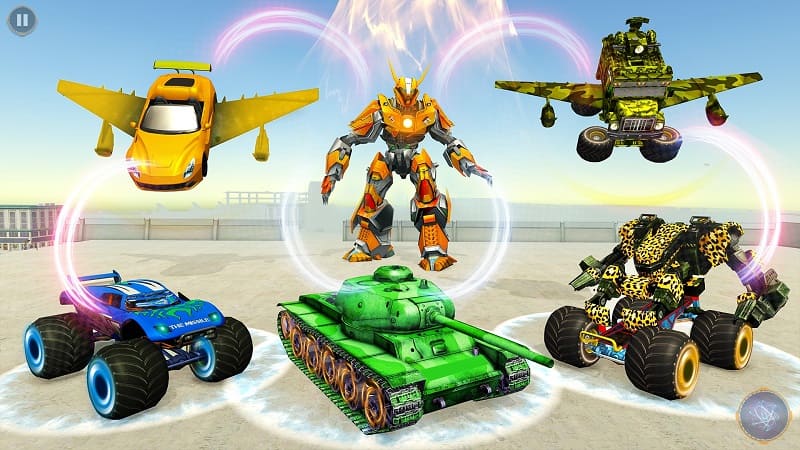 Bull Robot Car Transforming Games apk free