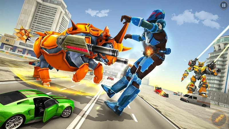 Bull Robot Car Transforming Games apk