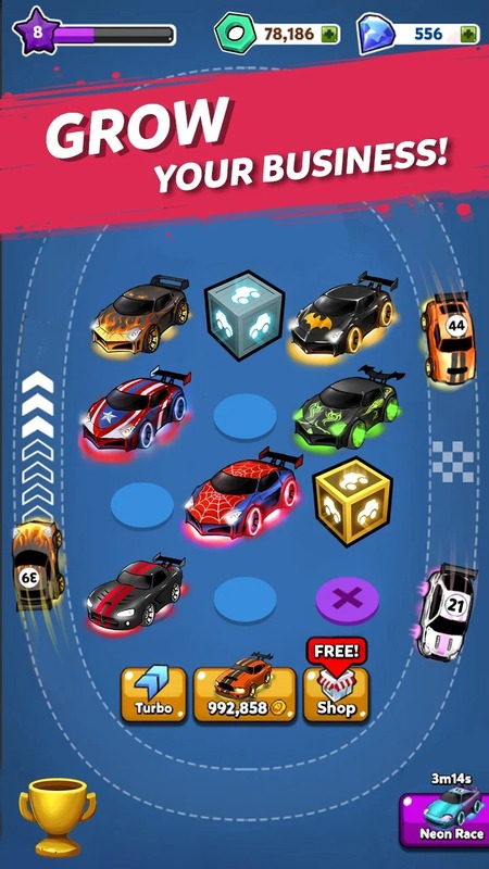 Merge Neon Car mod apk free