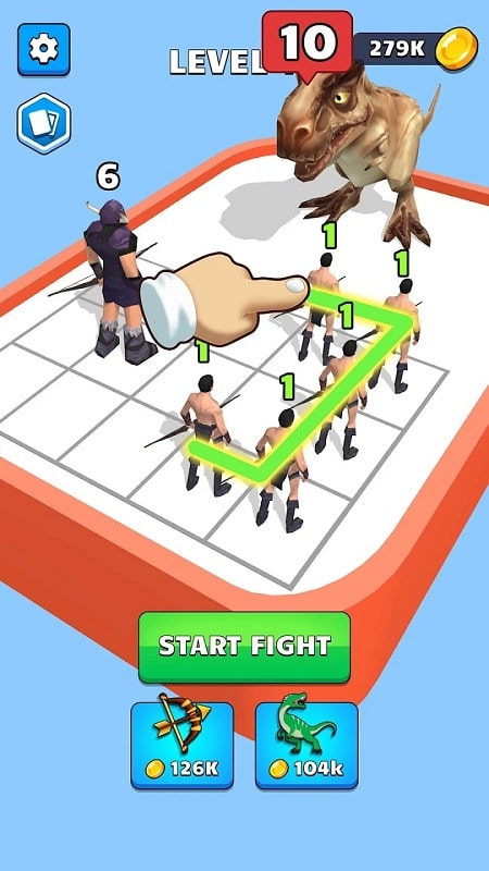 Dinosaur Merge Master Battle mod android