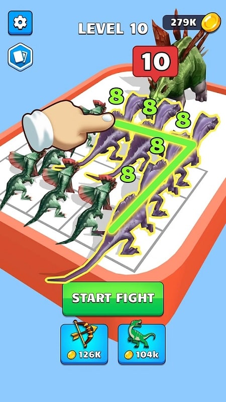 Dinosaur Merge Master Battle mod apk free