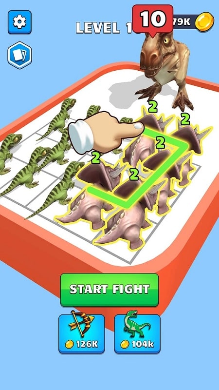 Dinosaur Merge Master Battle mod apk