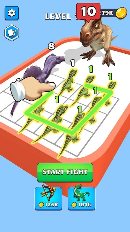 Dinosaur Merge Master Battle mod free