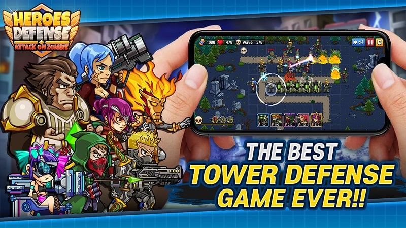 Heroes Defense Attack Zombie apk free