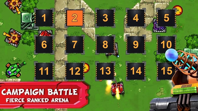 Tank Battles 2D mod android 