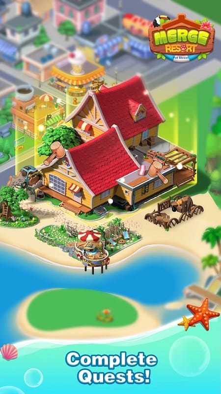 Merge Resort mod apk