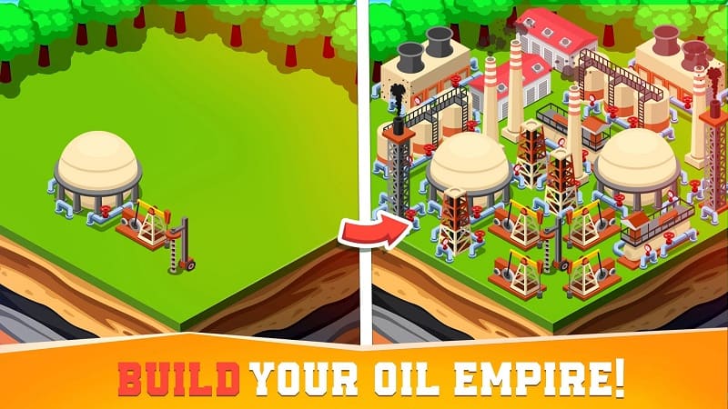 Oil Tycoon idle tap miner game mod