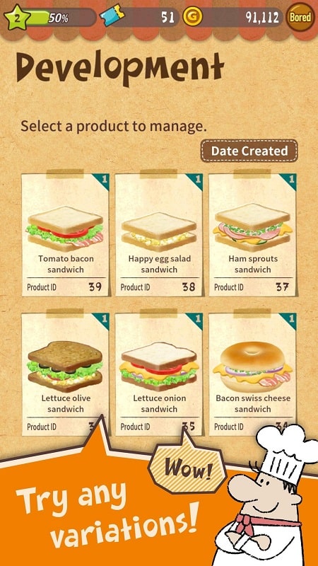 Happy Sandwich Cafe mod apk