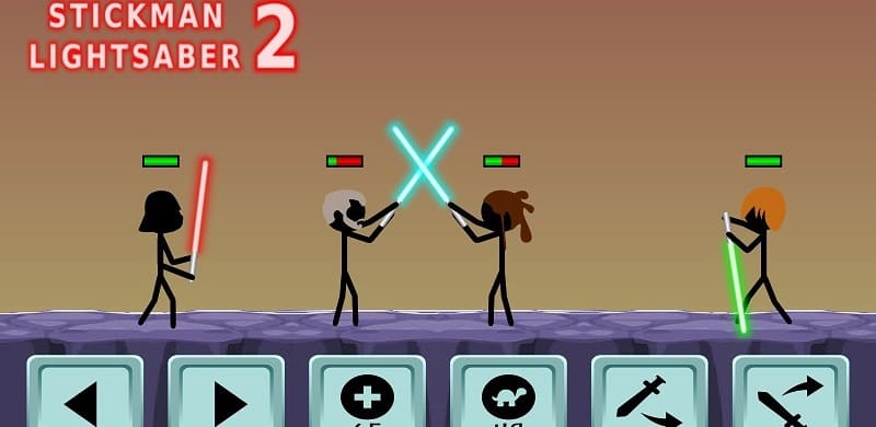 Stickman Lightsaber Warriors 2 mod apk