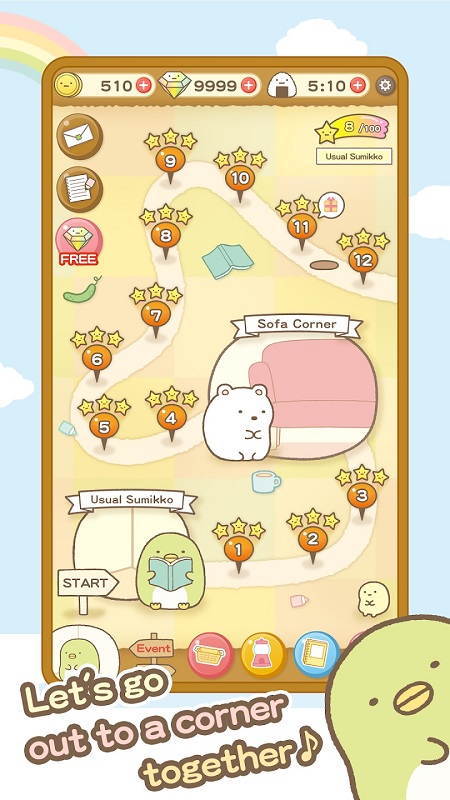 Sumikko gurashi Puzzling Ways mod android