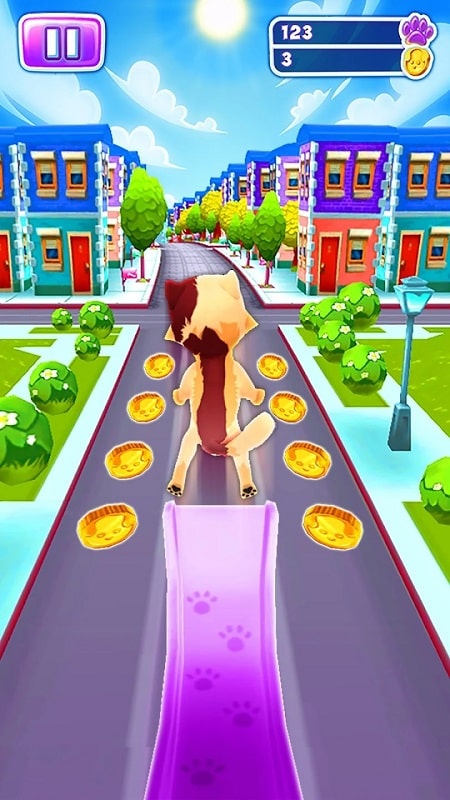 Cat Run Kitty Runner Game mod apk