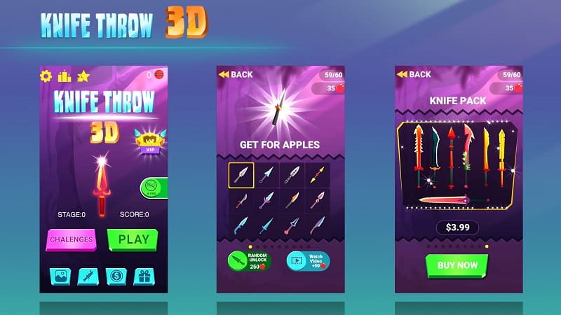 Knife Throw 3D apk free