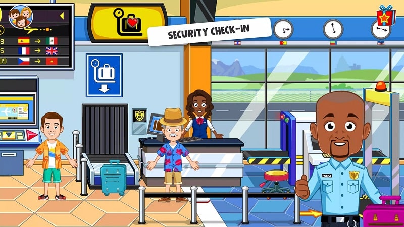 My Town Airport games for kids mod apk